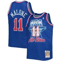 Men's Mitchell & Ness Karl Malone Royal Western Conference Hardwood Classics 1992 NBA All-Star Game Swingman Jersey