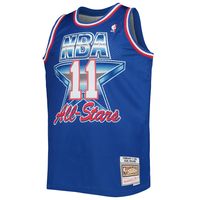 Men's Mitchell & Ness Karl Malone Royal Western Conference Hardwood Classics 1992 NBA All-Star Game Swingman Jersey