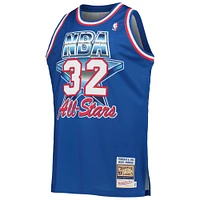 Men's Mitchell & Ness Magic Johnson Royal Western Conference Hardwood Classics 1992 NBA All-Star Game Authentic Jersey