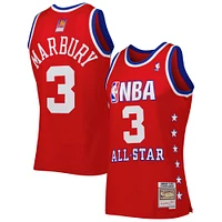 Maillot Swingman Mitchell & Ness Stephon Marbury rouge de la Conférence Ouest 2003 All Star Game pour hommes