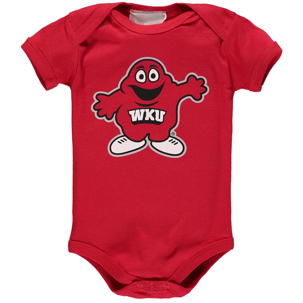 Body rouge à gros logo Western Kentucky Hilltoppers pour bébé