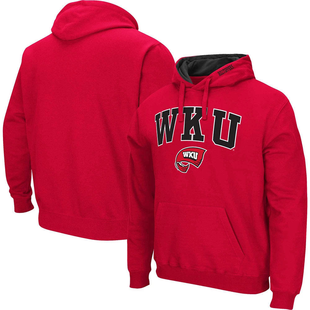 Colosseum Red Western Kentucky Hilltoppers Arch & Logo Sweat à capuche pour homme