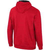 Sweat à capuche Colosseum Red Western Kentucky Hilltoppers Team demi-glissière pour homme