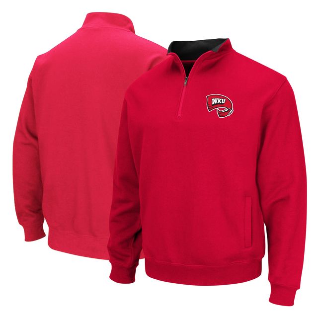 Colosseum Red Western Kentucky Hilltoppers Tortugas Sweat-shirt à quart de zip pour homme