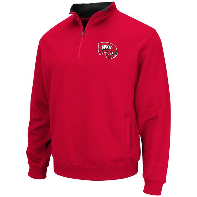 Colosseum Red Western Kentucky Hilltoppers Tortugas Sweat-shirt à quart de zip pour homme