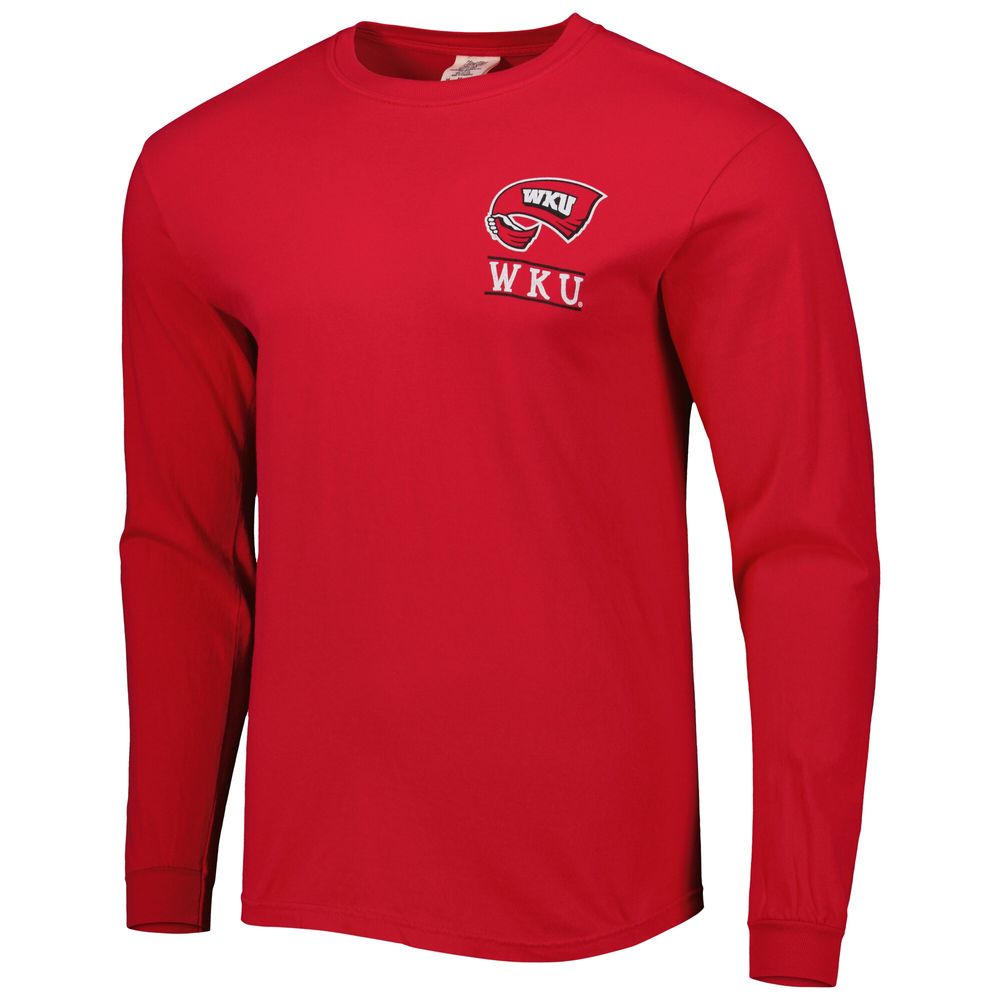 Men's Red Western Kentucky Hilltoppers Circle Campus Scene Long Sleeve T-Shirt