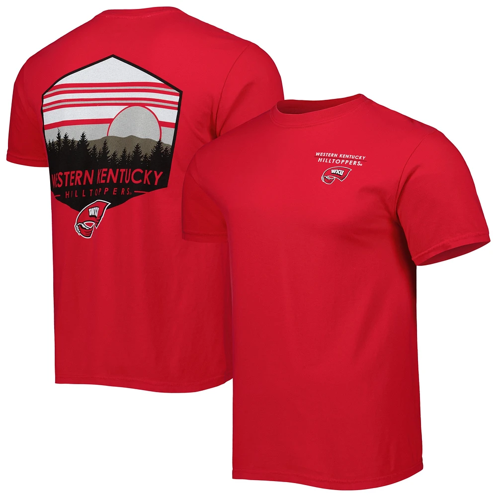 Men's Red Western Kentucky Hilltoppers Landscape Shield T-Shirt