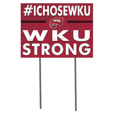 Western Kentucky Hilltoppers 18'' x 24'' I Chose Lawn Sign