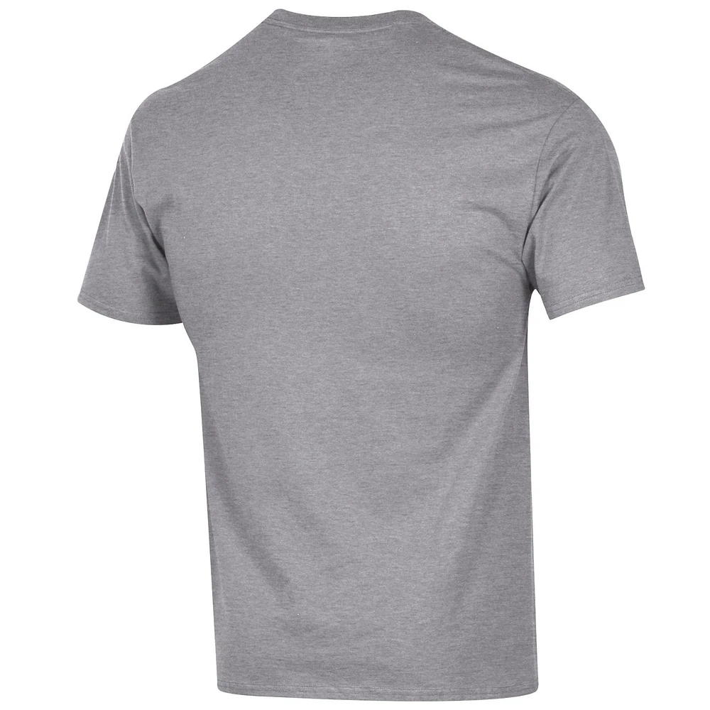 Unisex Champion Gray Western Michigan Broncos 2025 NCAA Frozen Four Men's Ice Hockey National Champions Locker Room T-Shirt