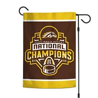 WinCraft Western Michigan Broncos 2025 NCAA Frozen Four Men's Ice Hockey National Champions 12" x 18" Double-Sided Garden Flag