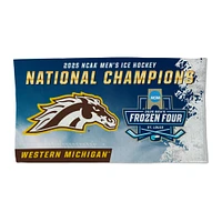 WinCraft Western Michigan Broncos 2025 NCAA Frozen Four Men's Ice Hockey National Champions Locker Room 22" x 42" Double-Sided Celebration Towel