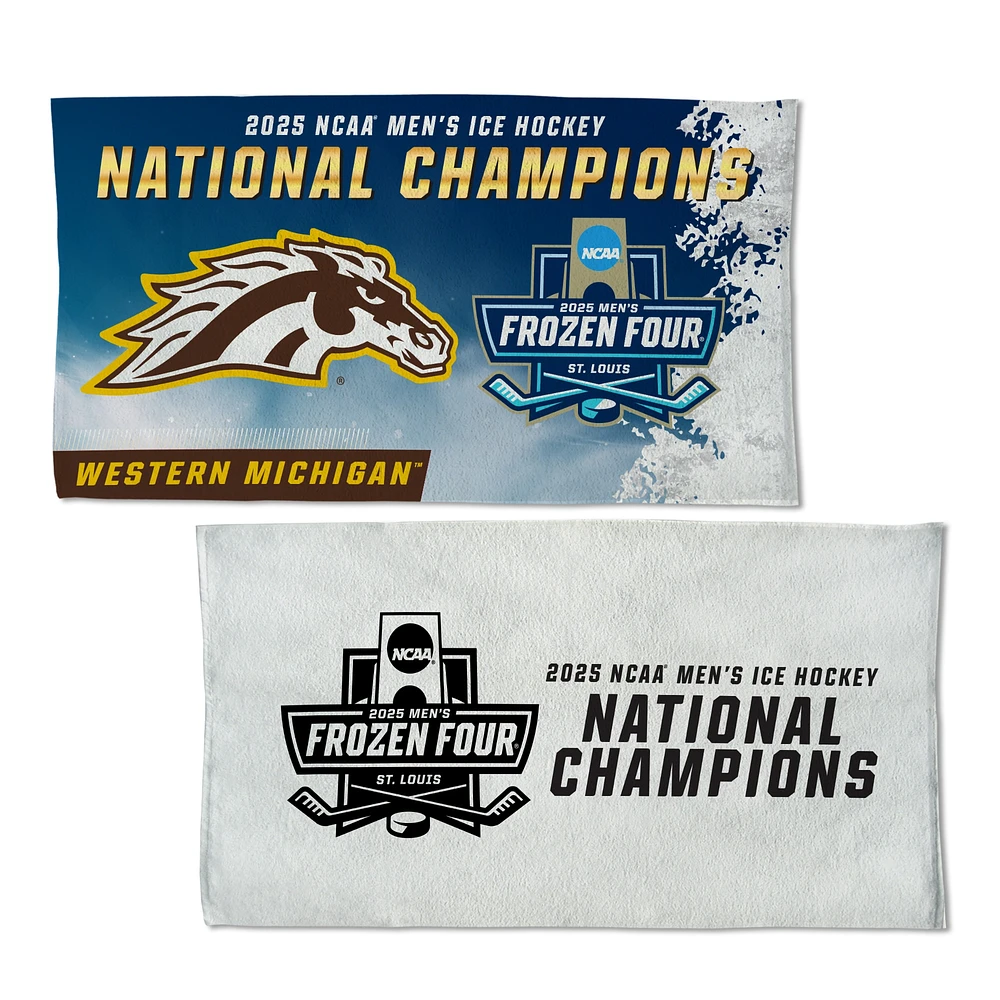 WinCraft Western Michigan Broncos 2025 NCAA Frozen Four Men's Ice Hockey National Champions Locker Room 22" x 42" Double-Sided Celebration Towel