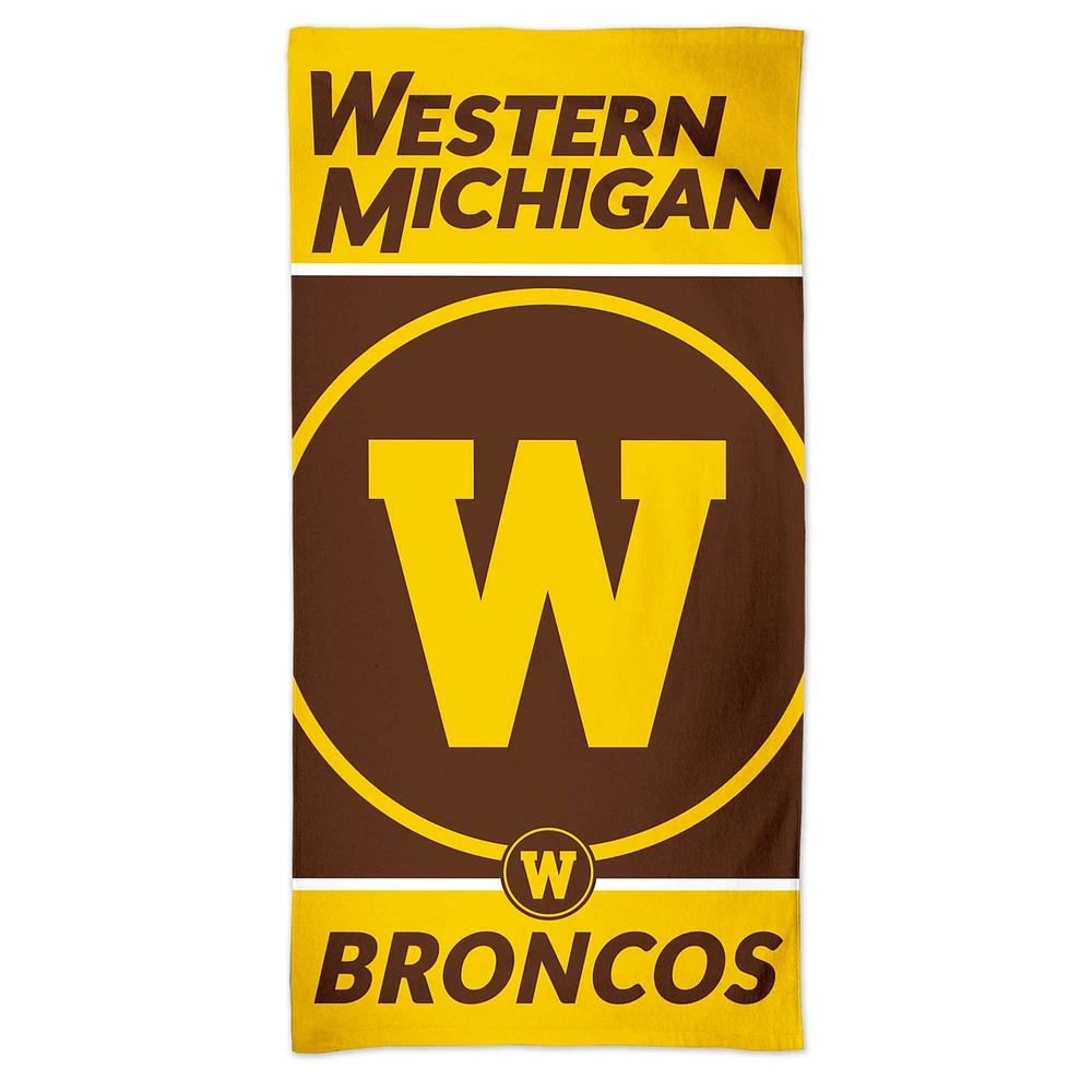 WinCraft Western Michigan Broncos 30'' x 60'' Primary Logo Spectra Beach Towel