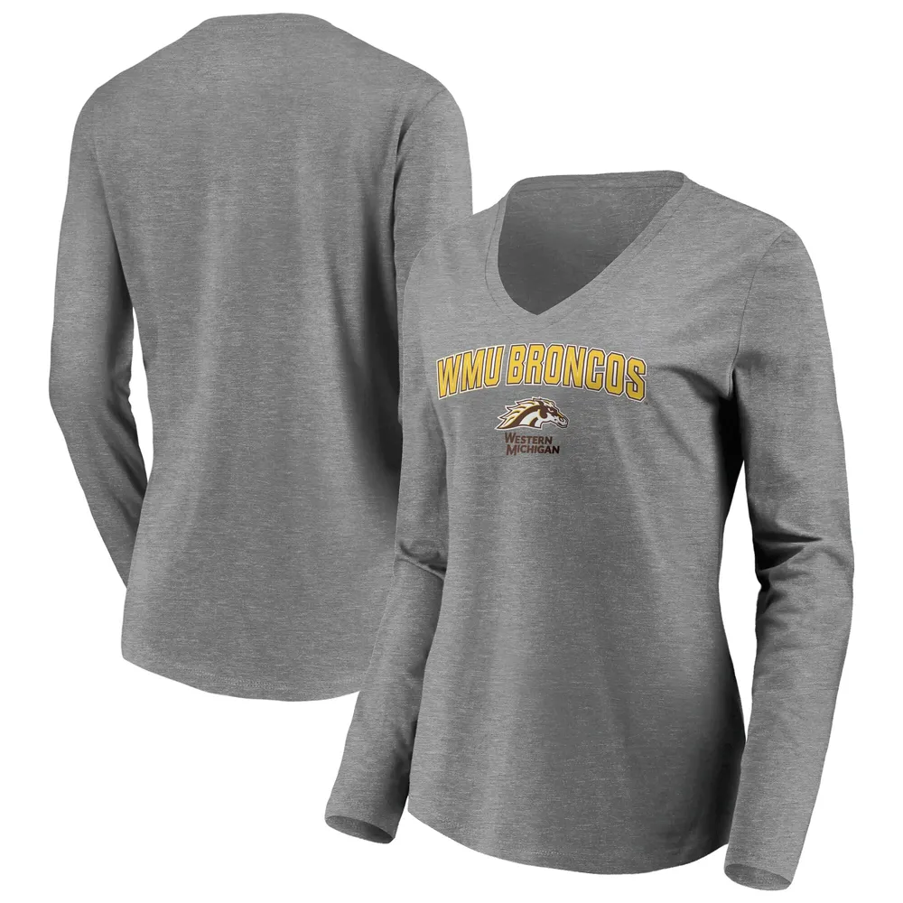 Lids Western Michigan Broncos Women's Proud Mascot Long Sleeve T-Shirt -  Ash