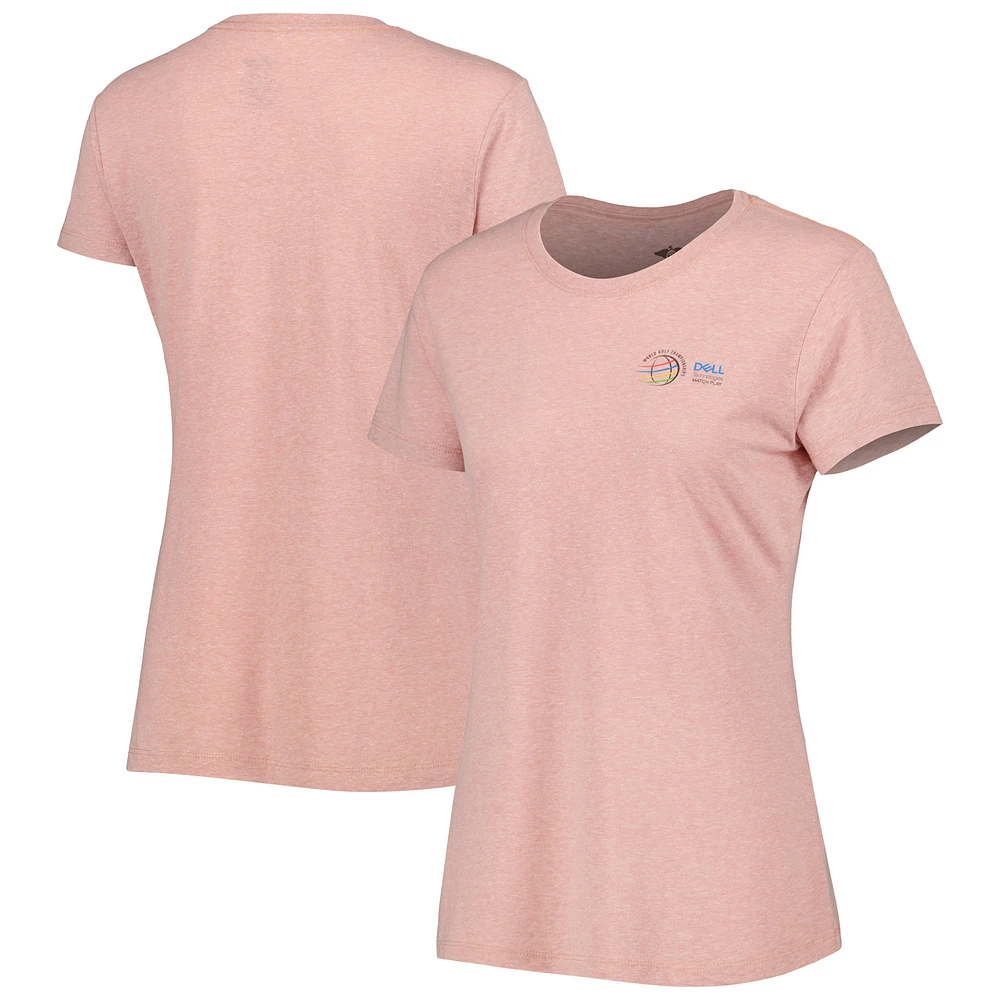 T-shirt triple mélange WGC-Dell Technologies Match Play Transfusion rose impérial pour femme