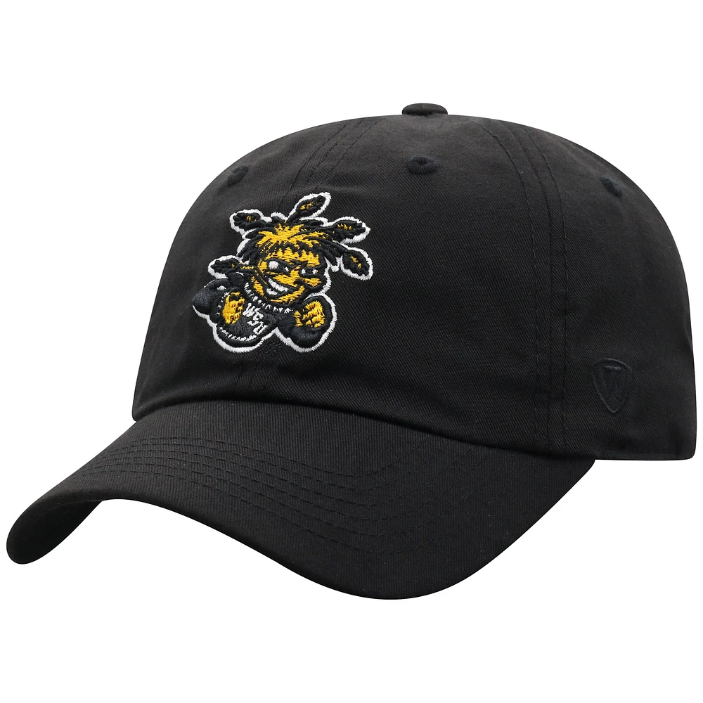 Casquette ajustable noire Top of the World pour homme Wichita State Shockers Staple