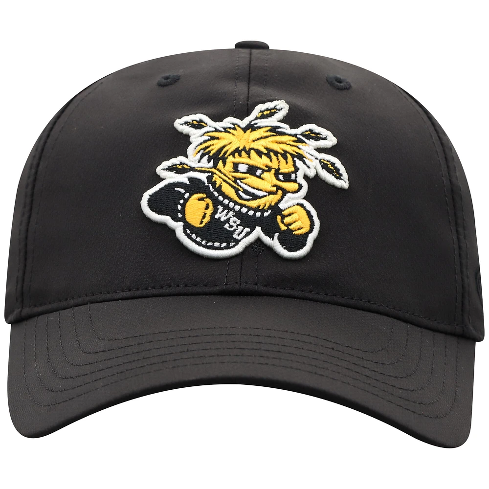 Casquette ajustable noire Top of the World pour homme des Shockers de Wichita State Victory Trainer