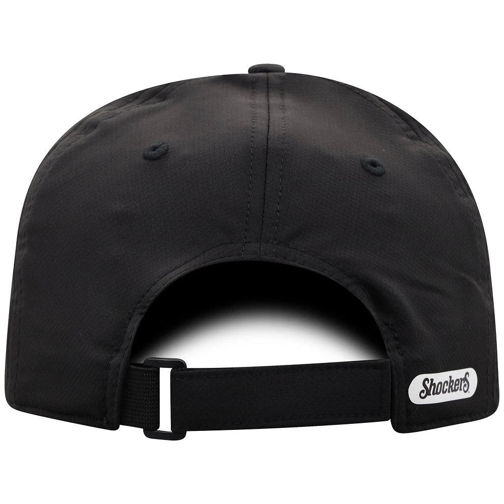 Casquette ajustable noire Top of the World pour homme des Shockers de Wichita State Victory Trainer