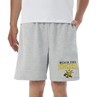 Wichita State Shockers Concepts Sport Baritone Fleece Shorts - Gray
