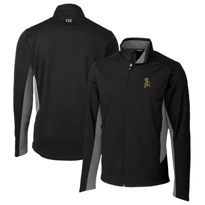 Wichita State Shockers Cutter & Buck Navigate Softshell Big Tall Full-Zip Jacket - Black