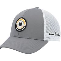 Men's Gray/White Wichita State Shockers Motto Trucker Snapback Hat