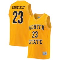 Men's Original Retro Brand Fred VanVleet Gold Wichita State Shockers Commemorative Classic Basketball Jersey