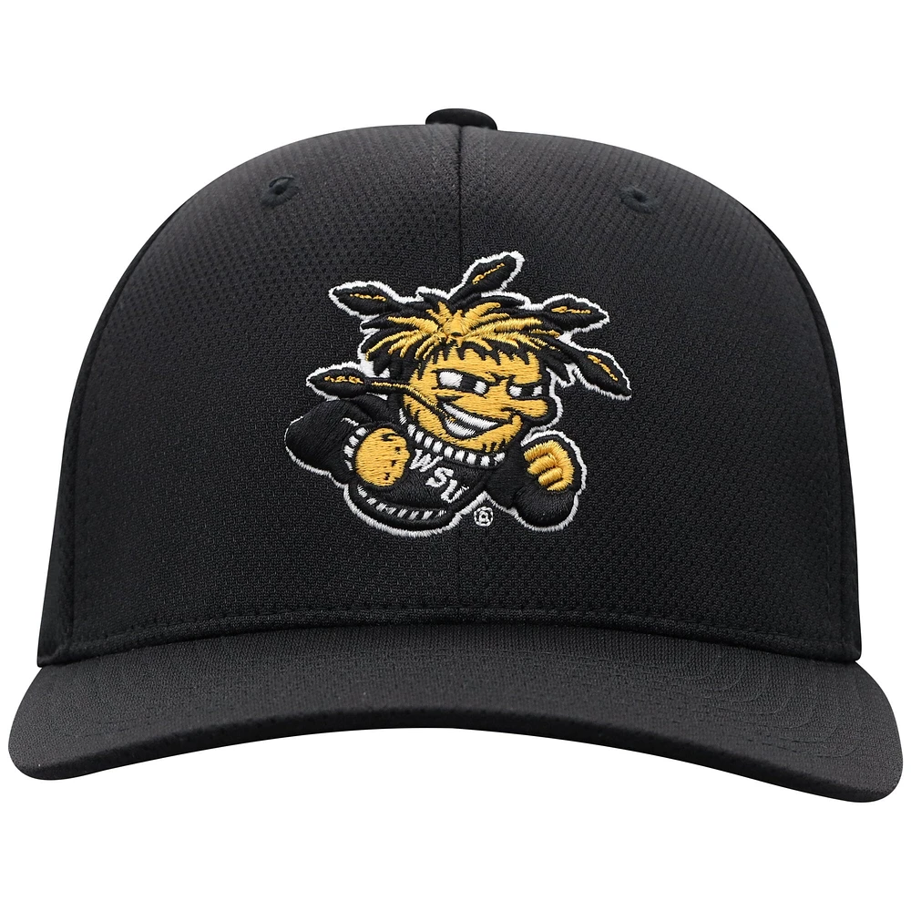 Casquette Reflex Flex noire Top of the World pour homme des Wichita State Shockers