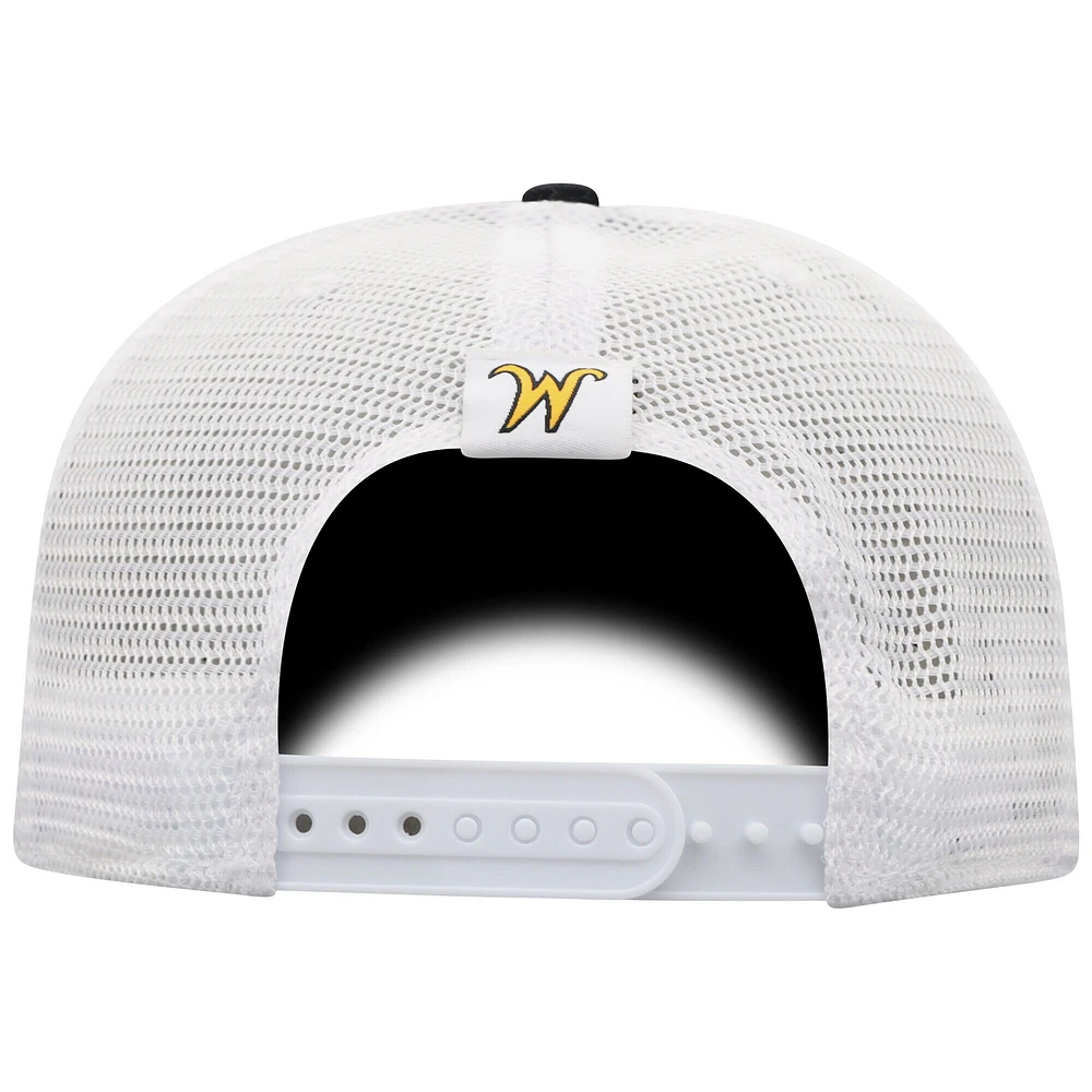 Casquette de camionneur ajustable noire Top of the World pour homme, Wichita State Shockers Victory Baseline