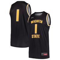 Men's Under Armour Black #1 Wichita State Shockers Basketball Replica Jersey