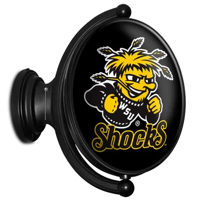 Wichita State Shockers 23'' x 21'' Mascot Illuminated Rotating Wall Sign