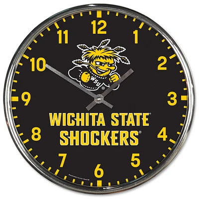 WinCraft Wichita State Shockers Horloge murale chromée