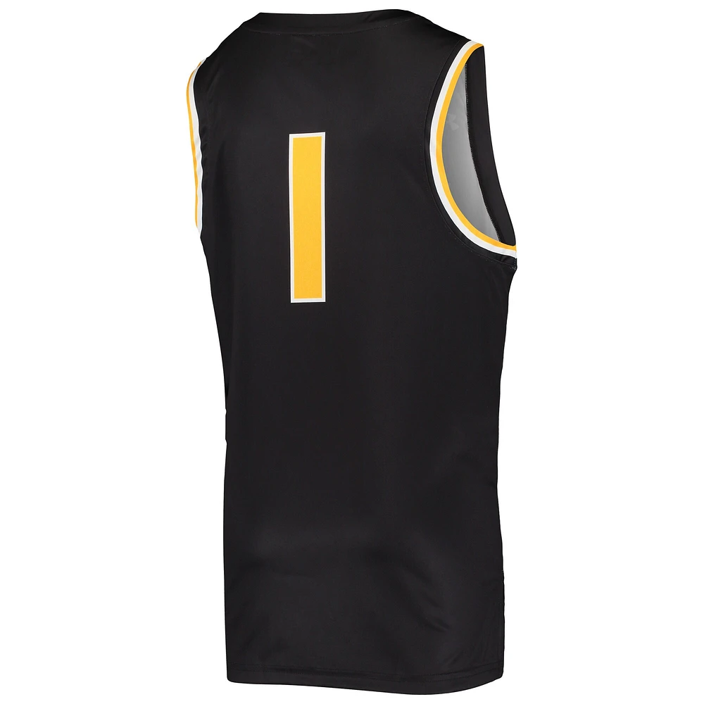 Under Armour #1 Noir Maillot de basketball Wichita State Shockers Réplique pour jeune