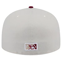 Men's New Era Gray Wichita Wind Surge Theme Night Chili Buns 59FIFTY Fitted Hat