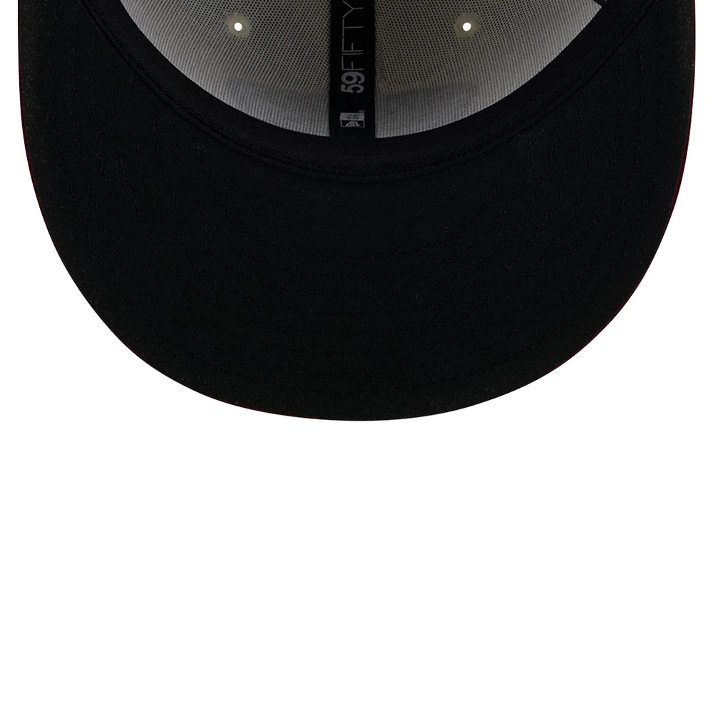 Men's New Era Gray Wichita Wind Surge Theme Night Chili Buns 59FIFTY Fitted Hat