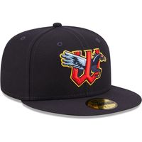 Men's New Era Navy Wichita Wind Surge Authentic Collection 59FIFTY Fitted Hat