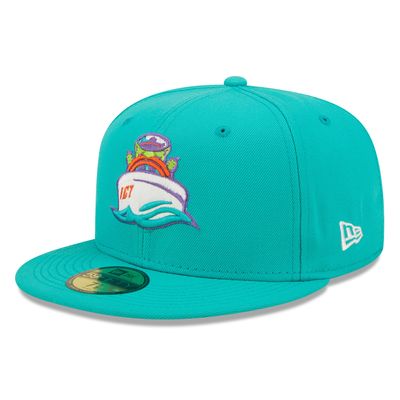 Men's New Era Turquoise Wichita Wind Surge Theme Night 59FIFTY Fitted Hat