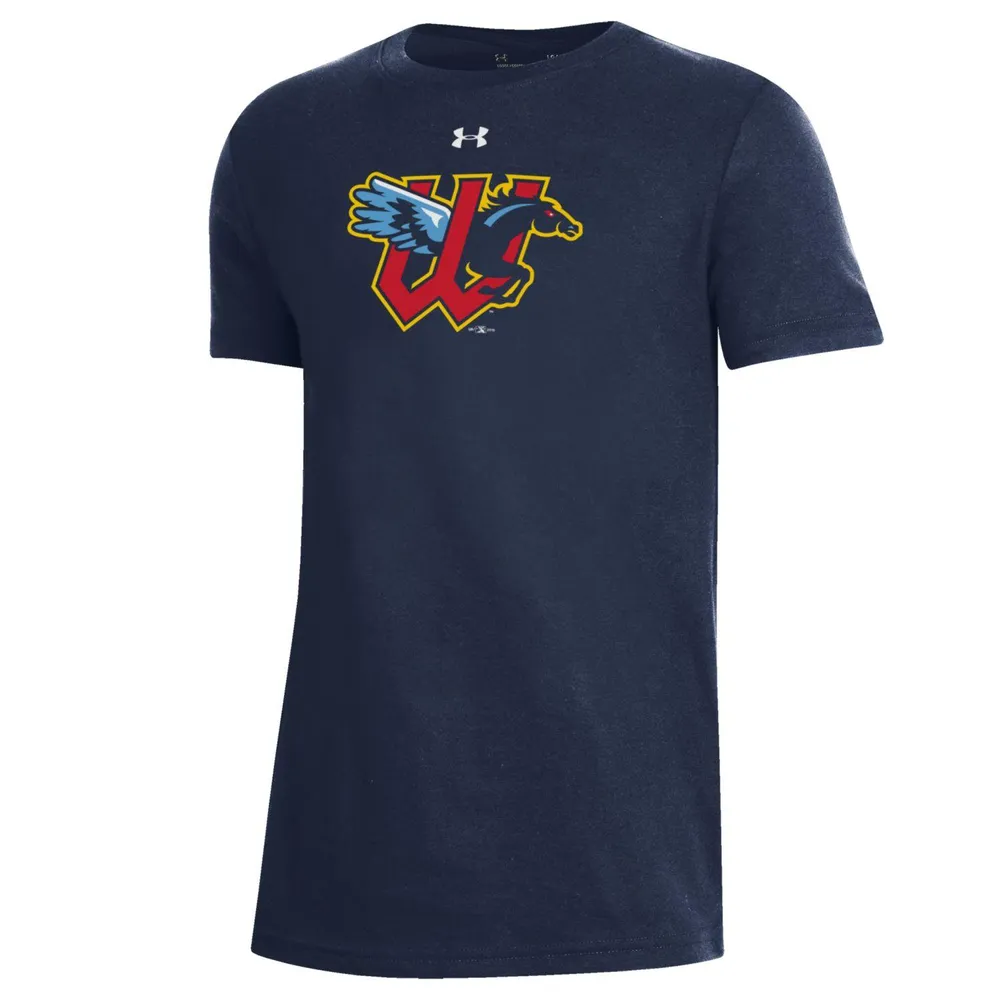 T-shirt Under Armour bleu marine Wichita Wind Surge pour jeune