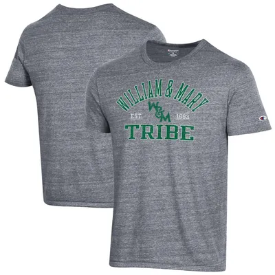 William & Mary Tribe Champion Ultimate Tri-Blend T-Shirt - Heathered Gray