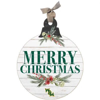 William & Mary Tribe 20'' x 24'' Merry Christmas Ornament Sign