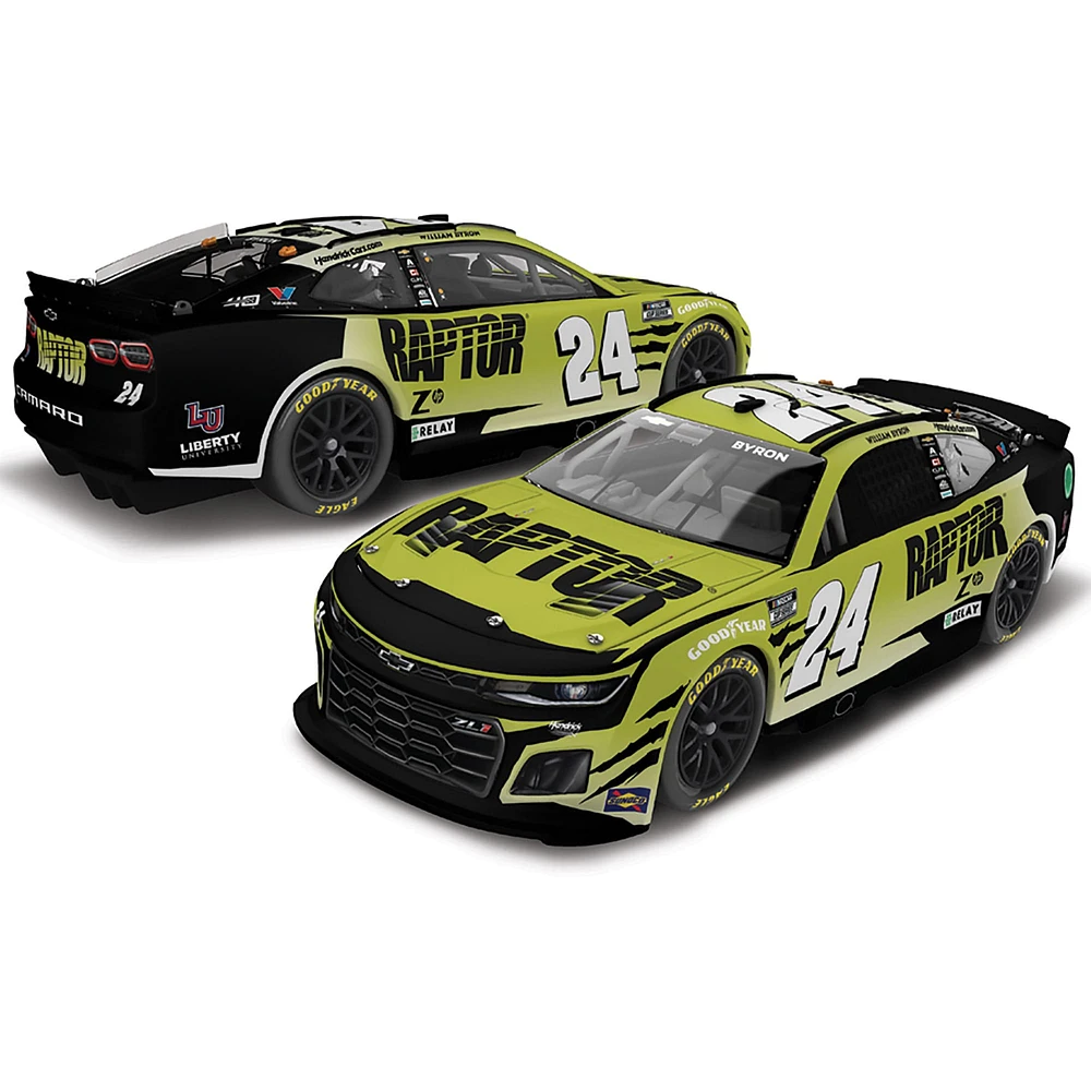 Action Racing William Byron 2024 #24 Raptor 1:64 Peinture régulière moulée sous pression Chevrolet Camaro