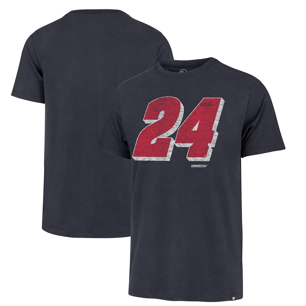 Men's '47  Black William Byron Driver Number Franklin T-Shirt