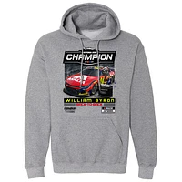 Men's Checkered Flag Sports  Heather Gray William Byron 2025 Daytona 500 Champion Pullover Hoodie