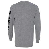 Men's Checkered Flag Sports Heather Gray William Byron 2025 Daytona 500 Champion Winner Long Sleeve T-Shirt