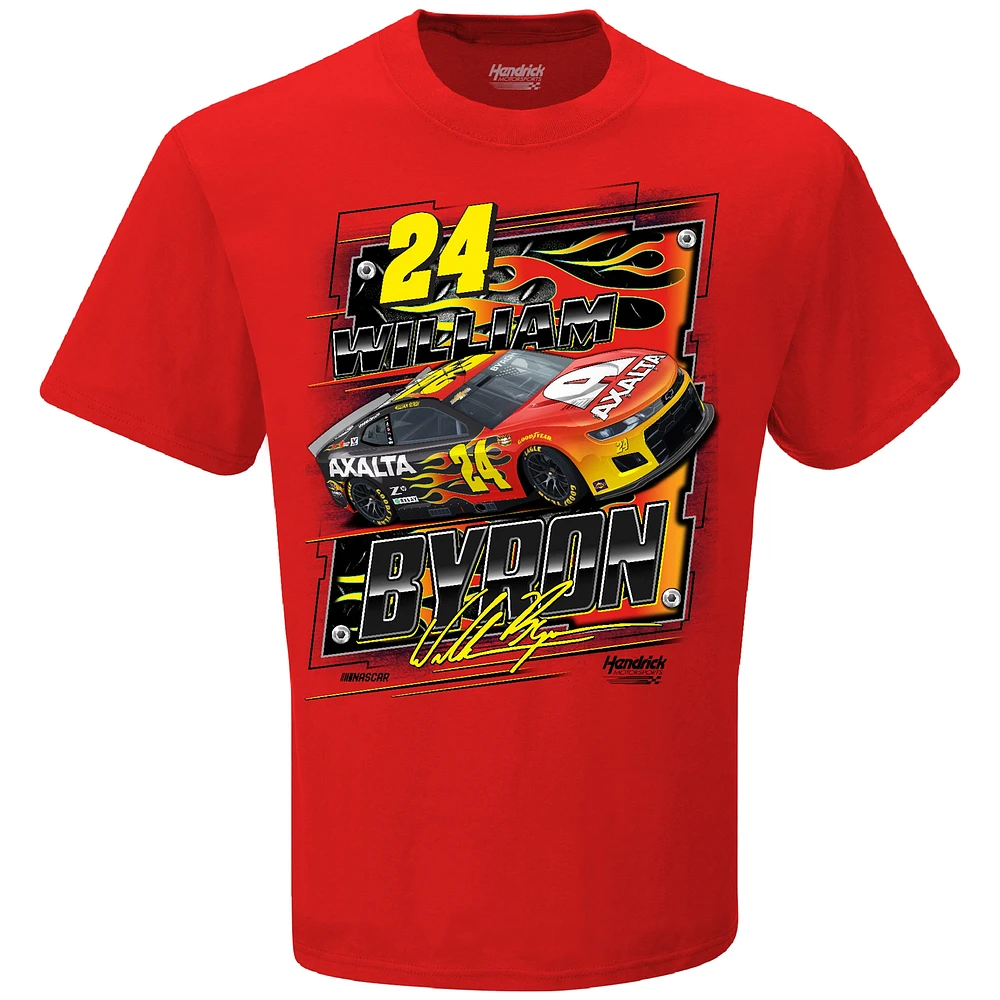 Men's Hendrick Motorsports Team Collection Black William Byron Axalta Throwback Car T-Shirt