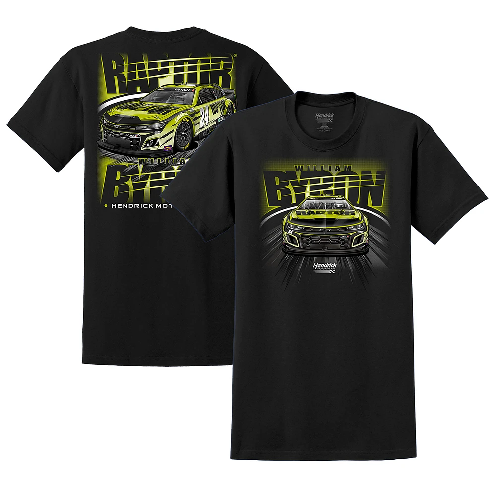 Men's Hendrick Motorsports Team Collection Black William Byron Raptor Car T-Shirt