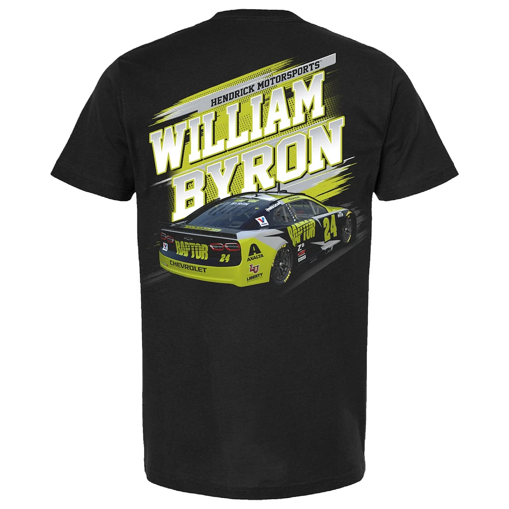 Men's Hendrick Motorsports Team Collection Black William Byron Raptor Car T-Shirt
