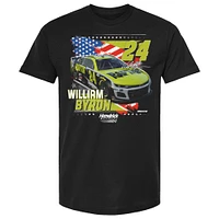 Men's Hendrick Motorsports Team Collection Black William Byron Raptor Patriotic Car T-Shirt