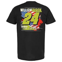 Men's Hendrick Motorsports Team Collection Black William Byron Raptor Patriotic Car T-Shirt