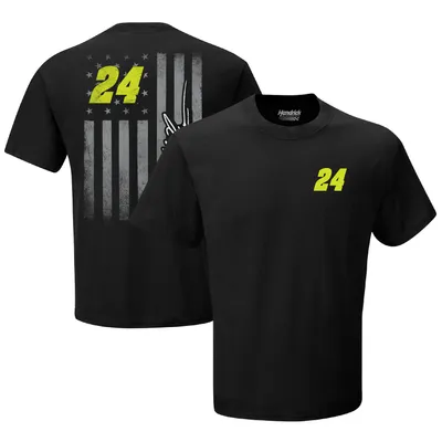 William Byron Hendrick Motorsports Team Collection Tonal Flag T-Shirt - Black