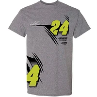 T-shirt pour hommes Hendrick Motorsports Team Collection Heather Charcoal William Byron Raptor